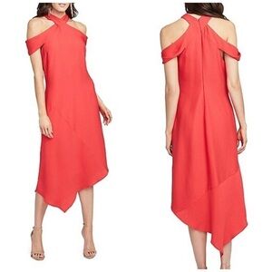 NEW Rachel Roy Capri Drape Exposed Shoulder Dress